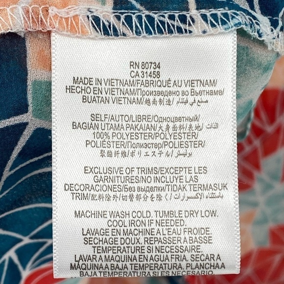 BCBGeneration sheer multicolored see through baggy loose fit tank top large - Picture 6 of 12